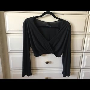 Blue Life black crop top